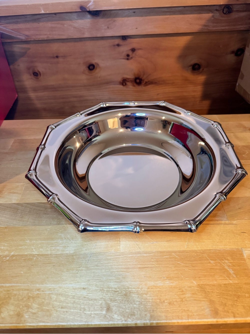 Farberware Silver Polished Decorative Serving Bowl - stainless steel